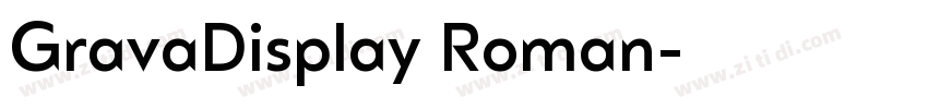 GravaDisplay Roman字体转换